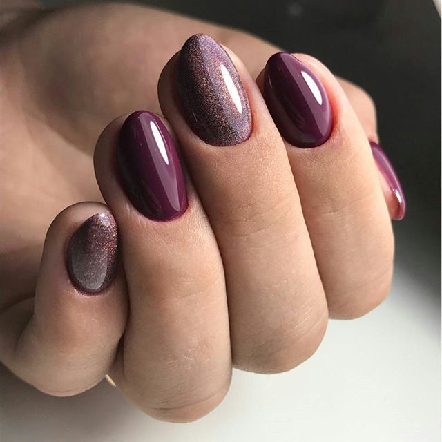 wine holo nails