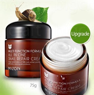 Корейская косметика Mizon: крем для лица с улитками All In One Snail Repair Cream крем с улиткой