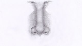 Как рисовать НОС ЧЕЛОВЕКА карандашом. Урок 62. How to draw a nose in pencil. Lesson 62