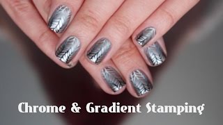 Chrome and Gradient Stamping - Хром и градиентный стемпинг