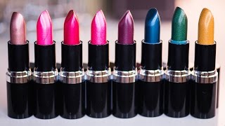 НОВИНКА Essence METAL SHOCK Lipstick ♥ СВОТЧИ 8 Помад на Губах