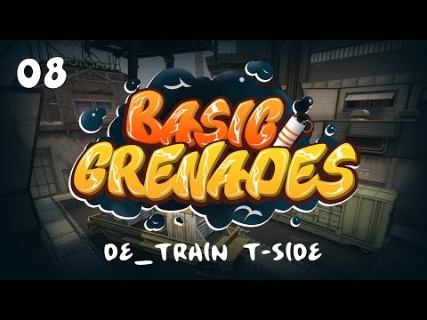 #8 Базовый раскид смоков за T на de_train // Basic smoke setups for T-side on Train