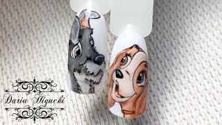 Мультяшки!!! Рисуем Собачку!!! Дизайн Ногтей!!! Nails Design!!!