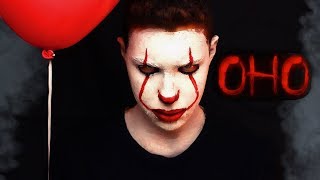 HALLOWEEN TUTORIAL PENNYWISE THE CLOWN: Оно(IT) Грим Клоун Пеннивайз / Леха Заяц