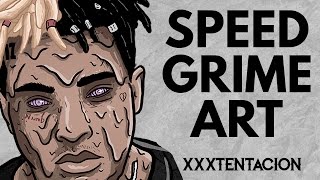 SPEED GRIME ART | XXXTENTACION | HAINE ART