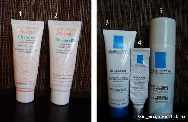 Уход за проблемной кожей. Часть 1, аптечная (Avene, La Roche-Posay)