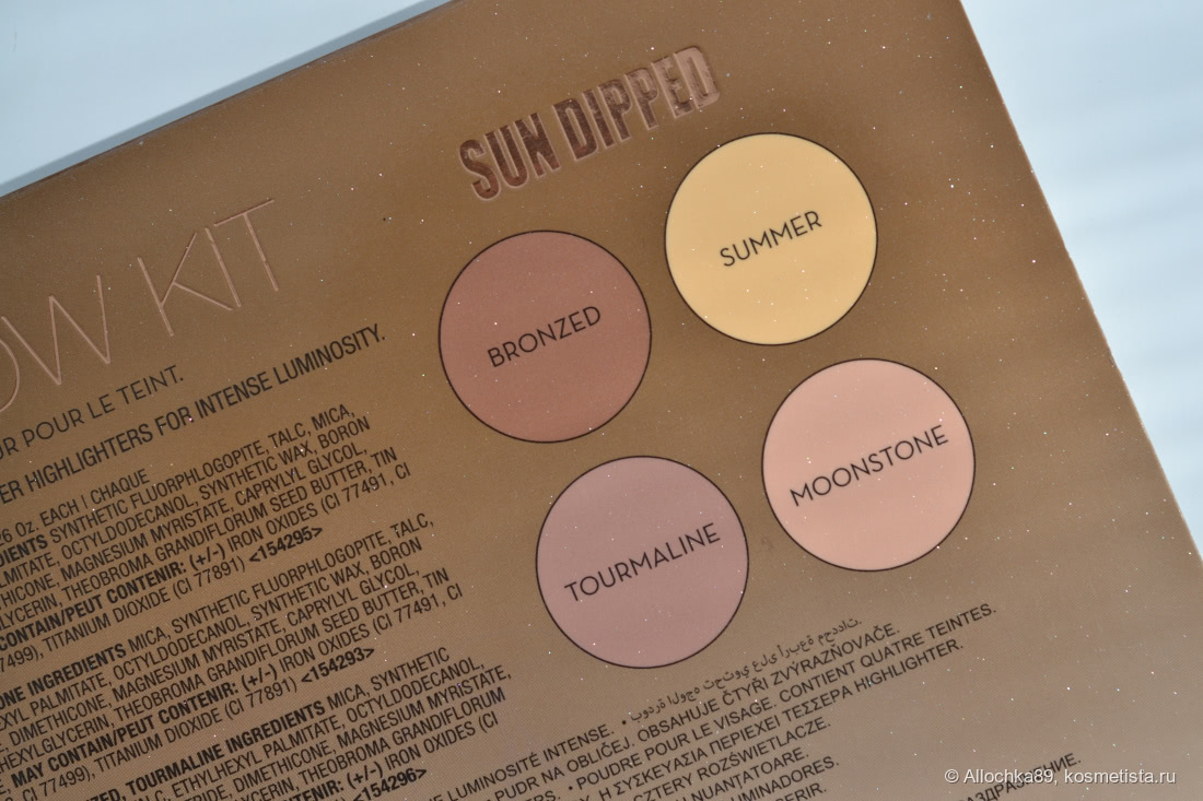 Палетка хайлайтеров Anastasia Beverly Hills Glow Kit серия Sun Dipped