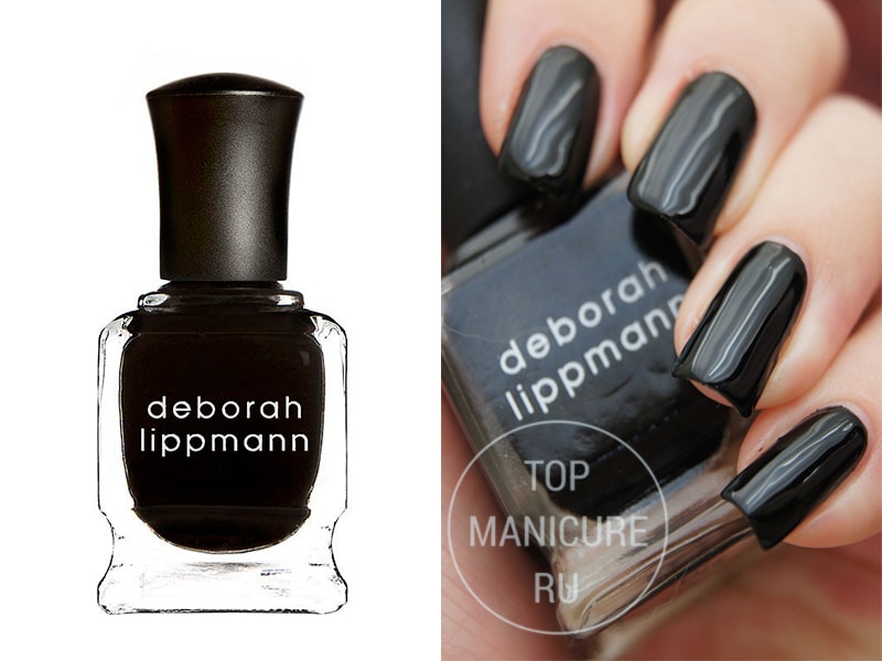 Черный лак для ногтей Deborah Lippmann Fade To Black