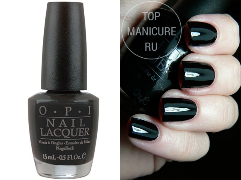 Черный лак для ногтей opi black Onyx