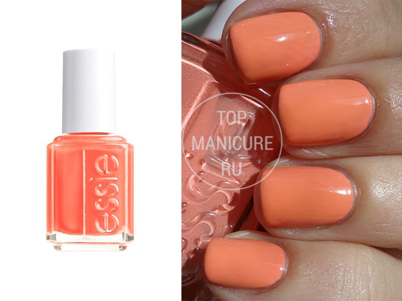 Коралловый лак для ногтей-essie-artdeco