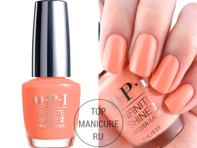 Персиковый лак для ногтей opi sunrise to sunset