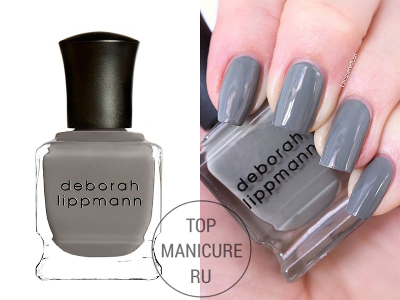 Серый лак для ногтей deborah lippmann desert moon