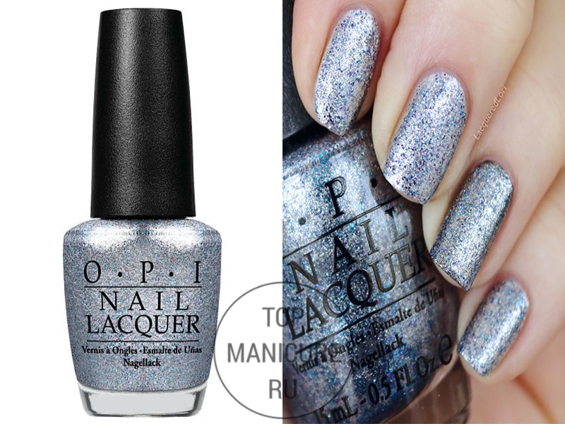 Серый лак для ногтей opi shine for me