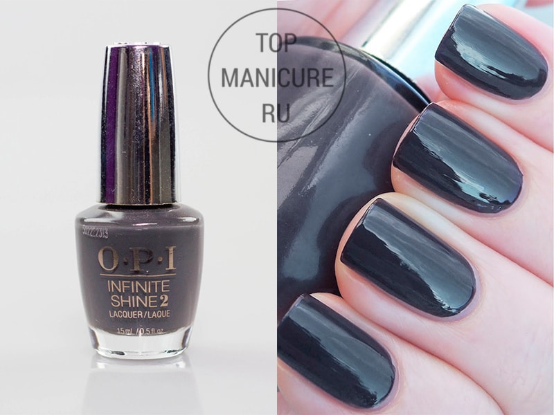 Серый лак для ногтей opi strong coalition