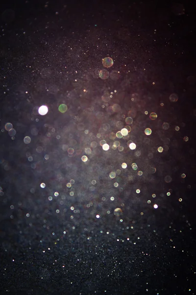 Блестите старинный фон огней. свет, золотой и черный. defocused — стоковое фото